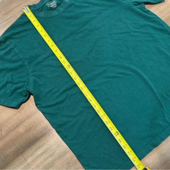 L.L. Bean Men's Teal Short Sleeve Tee - Picture 4 of 7